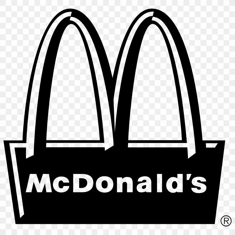 McDonald's Logo Business Clip Art, PNG, 2400x2400px, Logo, Area, Black, Black And White, Brand Download Free