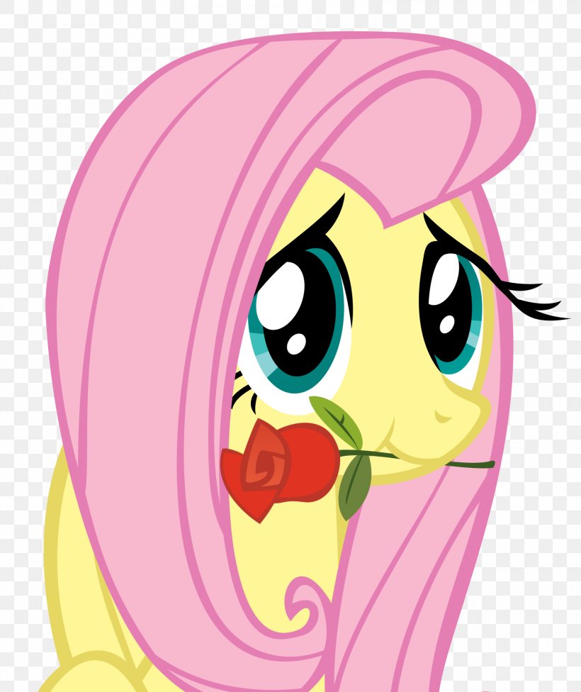 Fluttershy My Little Pony Rainbow Dash Rose, PNG, 1580x1881px, Watercolor, Cartoon, Flower, Frame, Heart Download Free