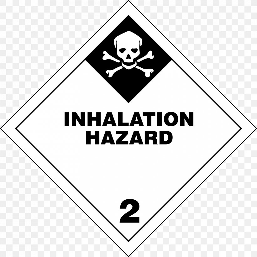 Dangerous Goods Hazard Inhalation Logo Label, PNG, 1681x1681px, Dangerous Goods, Area, Black, Black And White, Brand Download Free