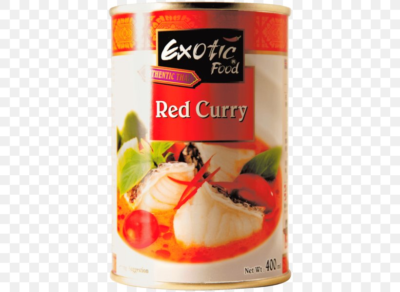 Exotic Curry, Red Curry, 400ml Yellow Curry Thai Cuisine Vegetarian Cuisine, PNG, 600x600px, Red Curry, Condiment, Curry, Dish, Flavor Download Free
