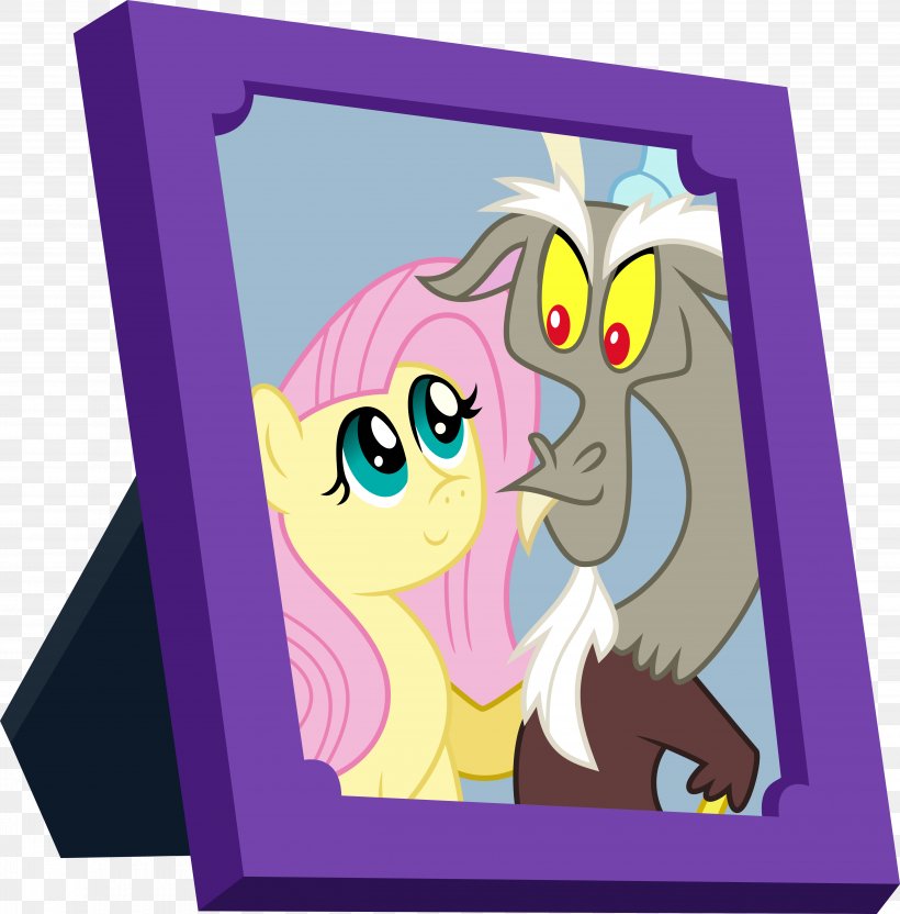 Fluttershy Horse Pony Discord Character, PNG, 5000x5079px, Watercolor, Cartoon, Flower, Frame, Heart Download Free