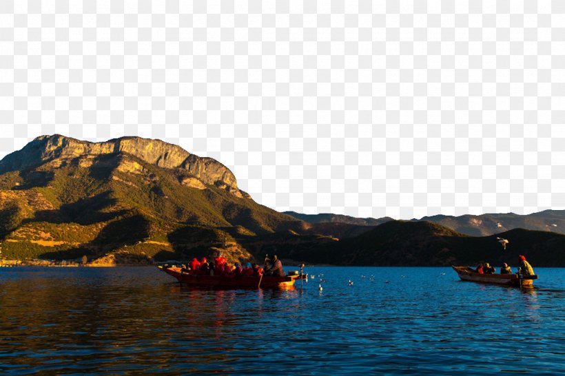 Lugu Lake Loch Landscape, PNG, 1024x682px, Lugu Lake, Bay, Boat, Boating, Calm Download Free
