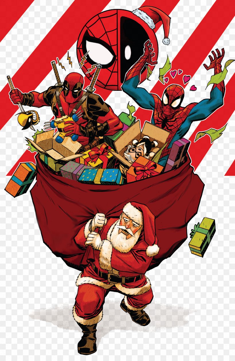 Spider-man / Deadpool Spider-man / Deadpool Spider-Man/Deadpool Vol. 1: Isn't It Bromantic Comic Book, PNG, 1988x3056px, Deadpool, Art, Cartoon, Christmas, Comic Book Download Free