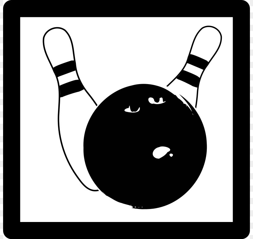 Bowling Pin Bowling Ball Clip Art, PNG, 800x773px, Bowling, Ball, Black, Black And White, Bowling Ball Download Free