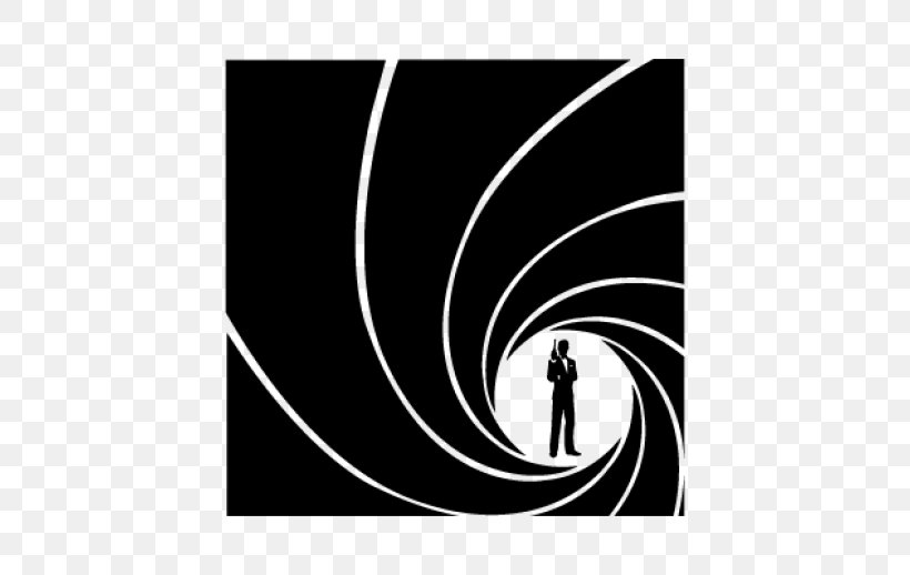 James Bond Film Series Logo Silhouette, PNG, 518x518px, James Bond, Artwork, Black, Black And White, Bond Girl Download Free