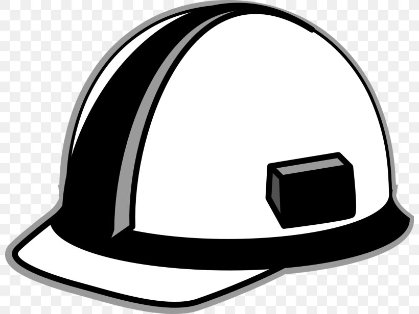 Hard Hats Cowboy Hat Clip Art, PNG, 800x616px, Hard Hats, Black And White, Cowboy Hat, Hat, Headgear Download Free