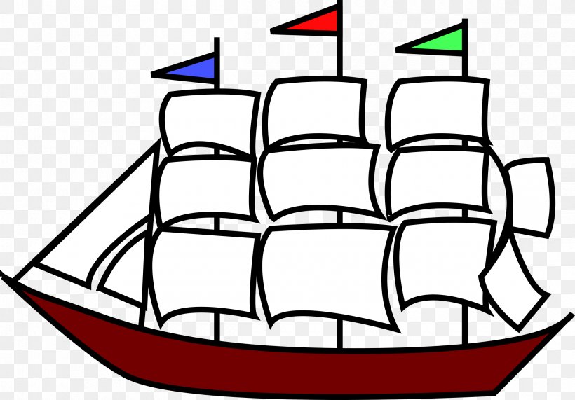 Sailboat Sailing Ship Clip Art, PNG, 2400x1674px, Boat, Area, Black And White, Boating, Caravel Download Free