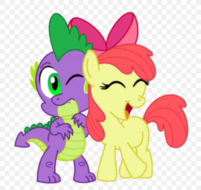 Spike Apple Bloom Applejack Rarity Pony, PNG, 850x807px, Watercolor, Cartoon, Flower, Frame, Heart Download Free