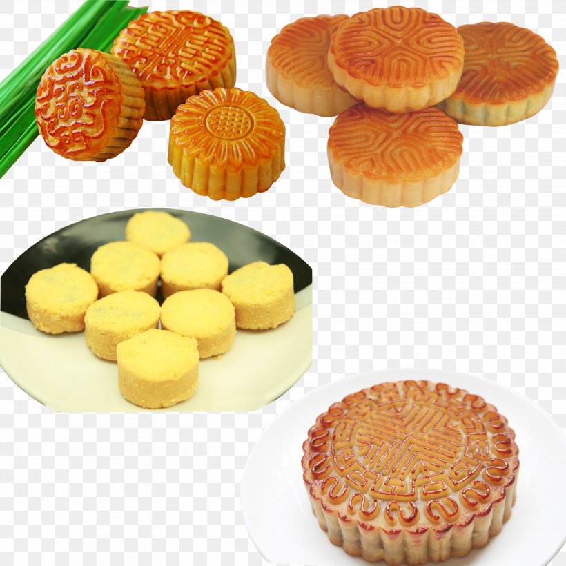 Snow Skin Mooncake Stuffing Mid-Autumn Festival, PNG, 3543x3543px, Mooncake, Baked Goods, Baking, Commodity, Cuisine Download Free