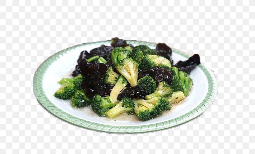 Broccoli Vegetarian Cuisine Stir Frying Wood Ear Food, PNG, 700x497px, Broccoli, Cloud Ear Fungus, Cruciferous Vegetables, Dish, Food Download Free