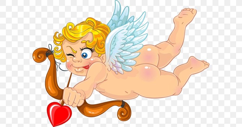 Cupid Royalty-free Illustration, PNG, 600x431px, Watercolor, Cartoon, Flower, Frame, Heart Download Free