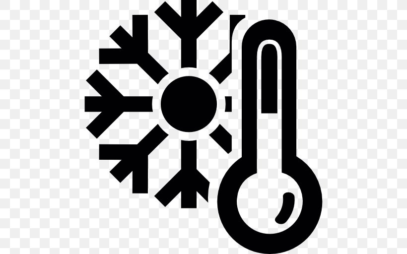 Mercury-in-glass Thermometer Symbol Cold, PNG, 512x512px, Thermometer, Black And White, Brand, Cold, Logo Download Free