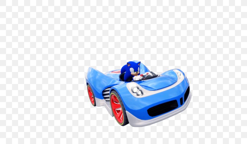 Sonic & Sega All-Stars Racing Sonic & All-Stars Racing Transformed Sonic The Hedgehog Sonic Heroes Tails, PNG, 573x480px, Sonic Sega Allstars Racing, Automotive Design, Automotive Exterior, Blue, Car Download Free