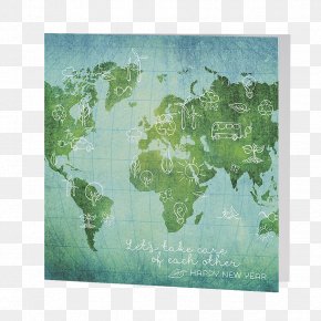 World Map - World Map Wall Decal Sticker PNG