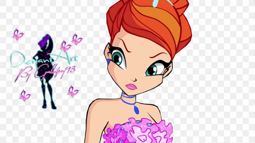 Bloom Stella Winx Club, PNG, 1024x576px, Watercolor, Cartoon, Flower, Frame, Heart Download Free