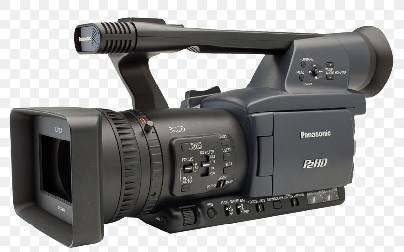 Panasonic P2 Camcorder High-definition Video Camera, PNG, 800x513px, Panasonic, Camcorder, Camera, Camera Accessory, Camera Lens Download Free