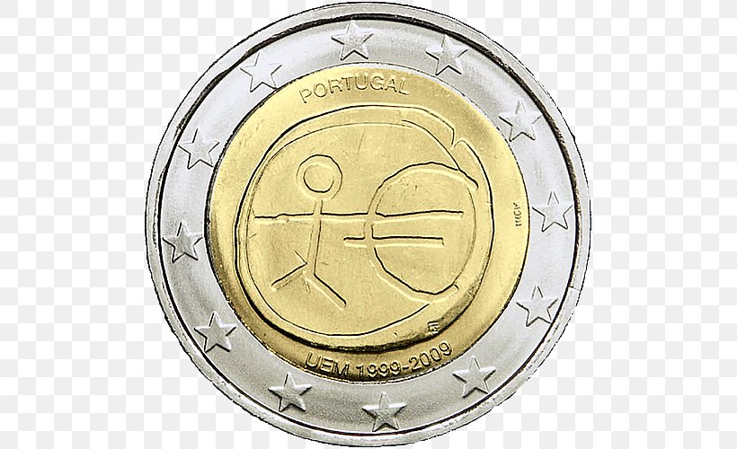 Portuguese Euro Coins Portugal 2 Euro Coin, PNG, 500x500px, 1 Euro Coin, 2 Euro Coin, 2 Euro Commemorative Coins, 5 Euro Note, Coin Download Free