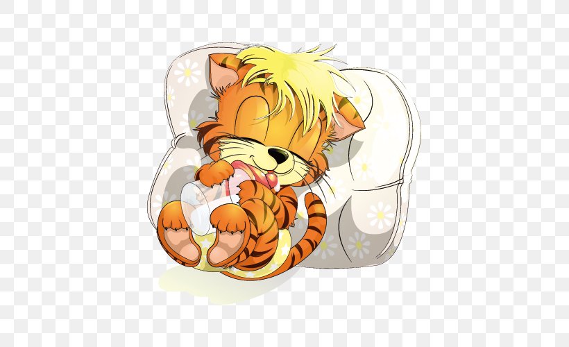Tiger Dream Sticker Gold, PNG, 500x500px, Watercolor, Cartoon, Flower, Frame, Heart Download Free