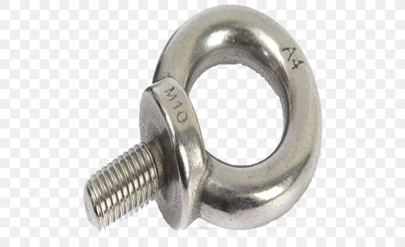 Fastener Nut Eye Bolt Screw, PNG, 500x500px, Fastener, Bolt, Brass, Eye Bolt, Hardware Download Free