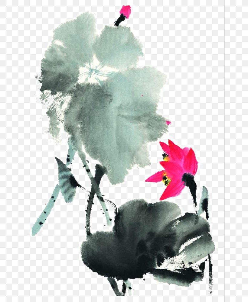 Ink Wash Painting, PNG, 666x1000px, Ink Wash Painting, Art, Chinese Painting, Flower, Flowering Plant Download Free
