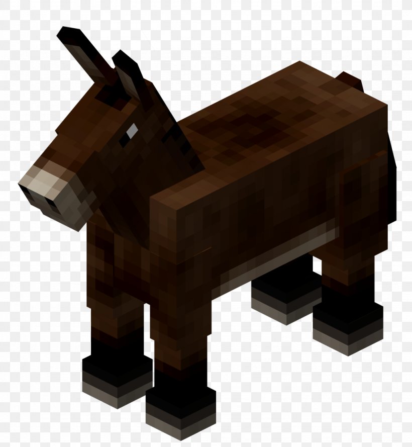 Minecraft: Pocket Edition Mule Horse Mob, PNG, 1024x1111px, Minecraft, Donkey, Furniture, Game, Horse Download Free