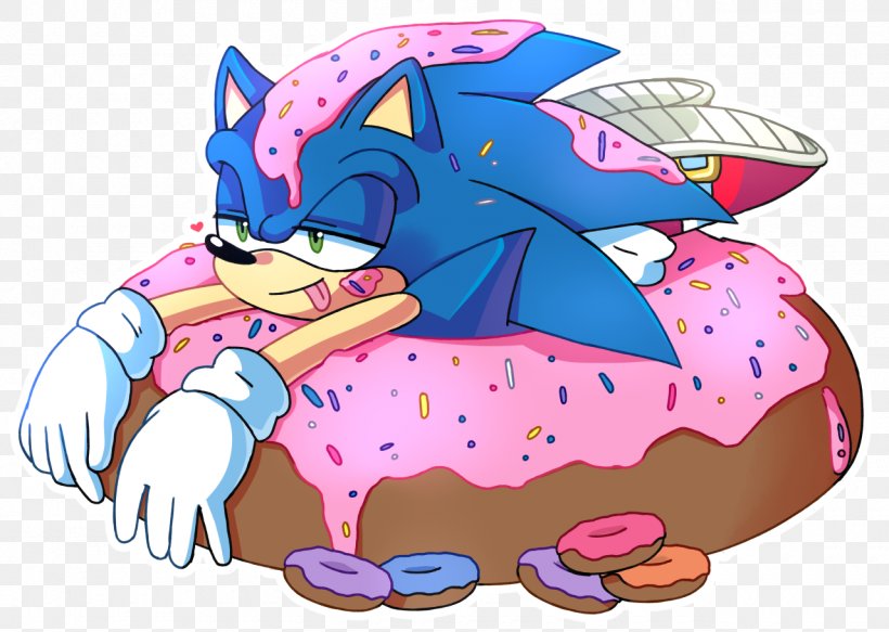 Donuts Sonic The Hedgehog Ariciul Sonic Amy Rose Shadow The Hedgehog, PNG, 1280x911px, Watercolor, Cartoon, Flower, Frame, Heart Download Free