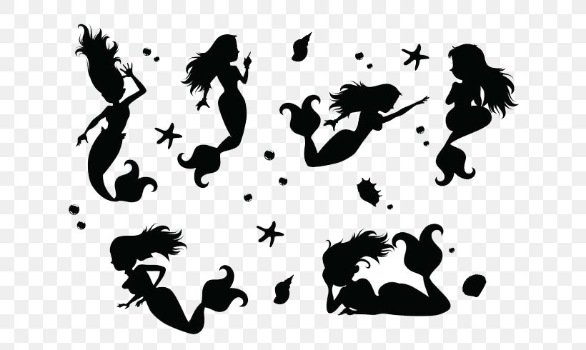 Download Mermaid Silhouette, PNG, 653x490px, Mermaid, Autocad Dxf ...