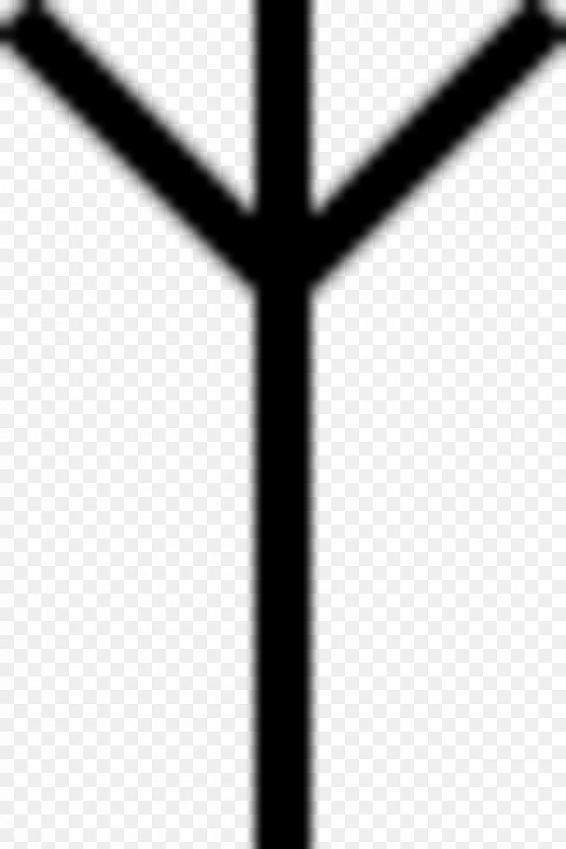 Algiz Runes Elder Futhark Old Norse, PNG, 1200x1800px, Algiz, Bind Rune, Black And White, Cross, Ehwaz Download Free