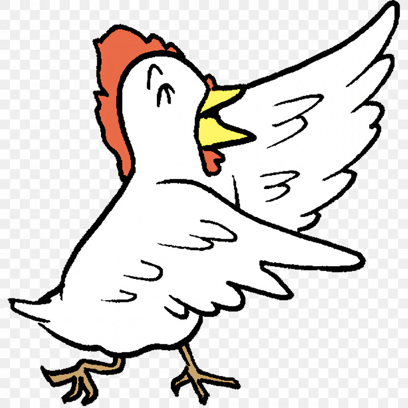 Beak Ducks Chicken Birds Line Art, PNG, 1200x1200px, Beak, Area, Birds, Cartoon, Chicken Download Free