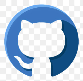 Github Icon - GitHub Icon In Blue Design PNG