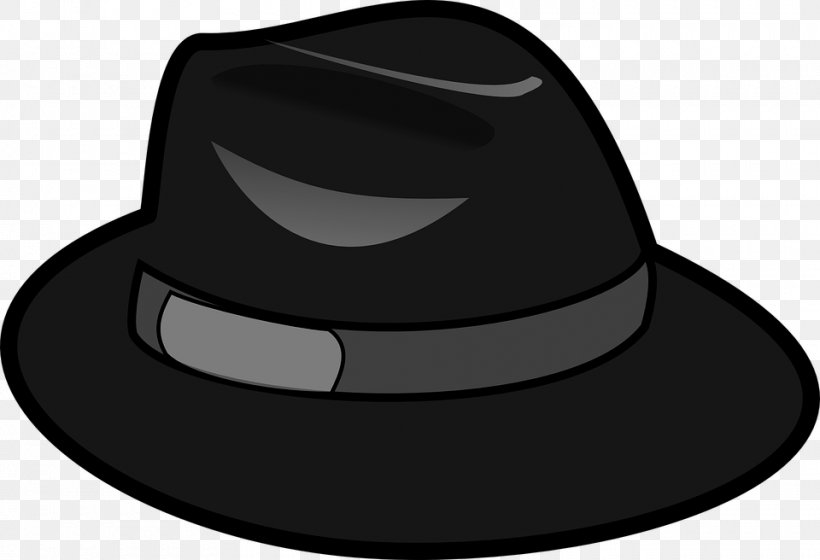 Black Hat Fedora Clip Art, PNG, 960x656px, Black Hat, Baseball Cap, Black And White, Cap, Cowboy Hat Download Free