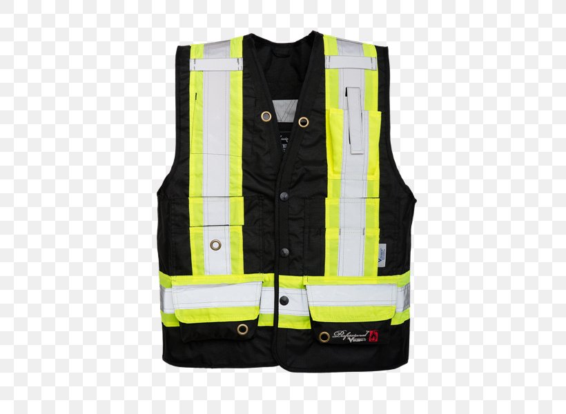 Gilets High-visibility Clothing Jacket Personal Protective Equipment Polyester, PNG, 424x600px, Gilets, Cotton, Cotton Duck, Firewall, Flame Retardant Download Free