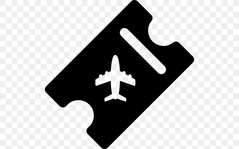 Airplane Flight Airline Ticket, PNG, 512x512px, Airplane, Airline Ticket, Black And White, Flight, Icon Design Download Free