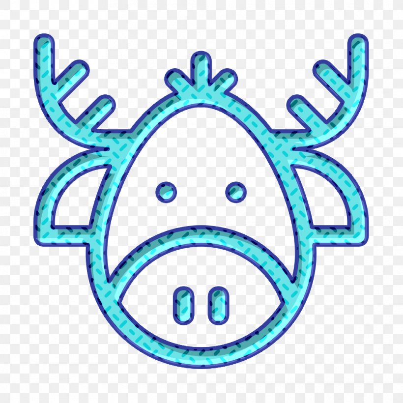 Christmas Icon Deer Icon Santa Icon, PNG, 986x986px, Christmas Icon, Deer Icon, Head, Line Art, Santa Icon Download Free