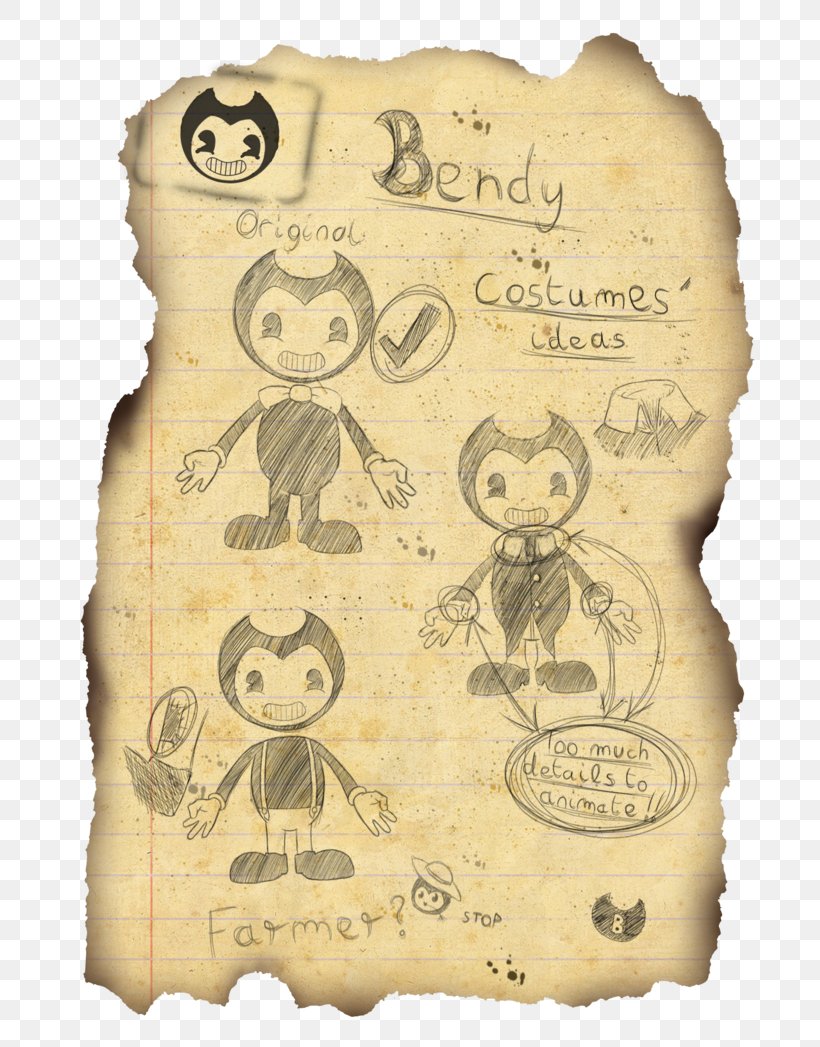 Bendy And The Ink Machine Drawing Fan Art Chapter Character, PNG, 763x1047px, Bendy And The Ink Machine, Android, Art, Carnivoran, Chapter Download Free