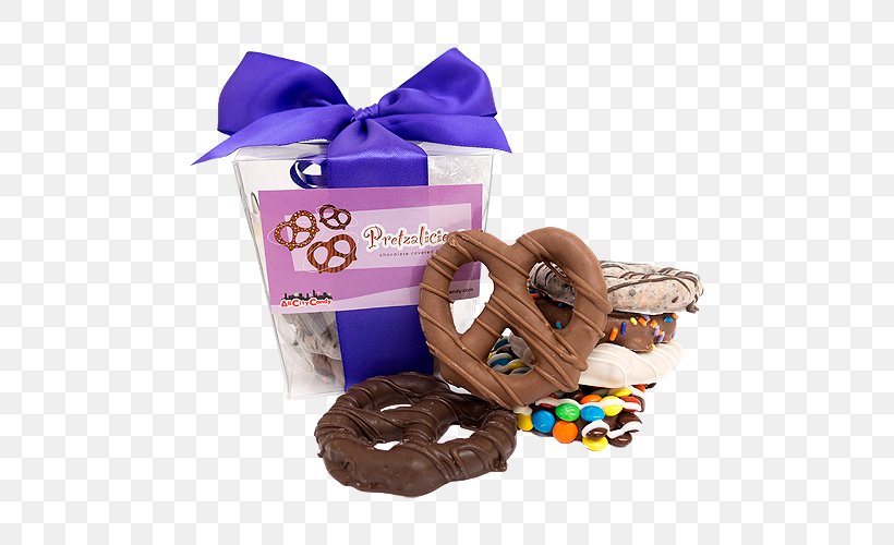 Chocolate Pretzels Food Gift Baskets All City Candy, PNG, 500x500px, Pretzel, All City Candy, Biscuits, Box, Candy Download Free