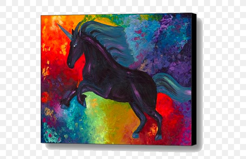Stallion Mustang Unicorn Acrylic Paint Painting, PNG, 600x530px, Stallion, Acrylic Paint, Acrylic Resin, Art, Fictional Character Download Free