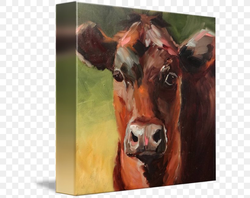 Cattle Painting Gallery Wrap Art Canvas, PNG, 610x650px, Cattle, Art, Art Museum, Artist, Canvas Download Free