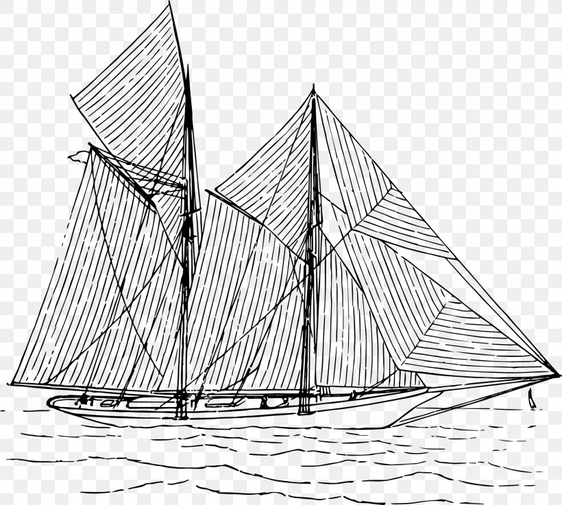 Sailing Ship Sailboat Clip Art, PNG, 1920x1726px, Sailing Ship, Area, Baltimore Clipper, Barque, Black And White Download Free