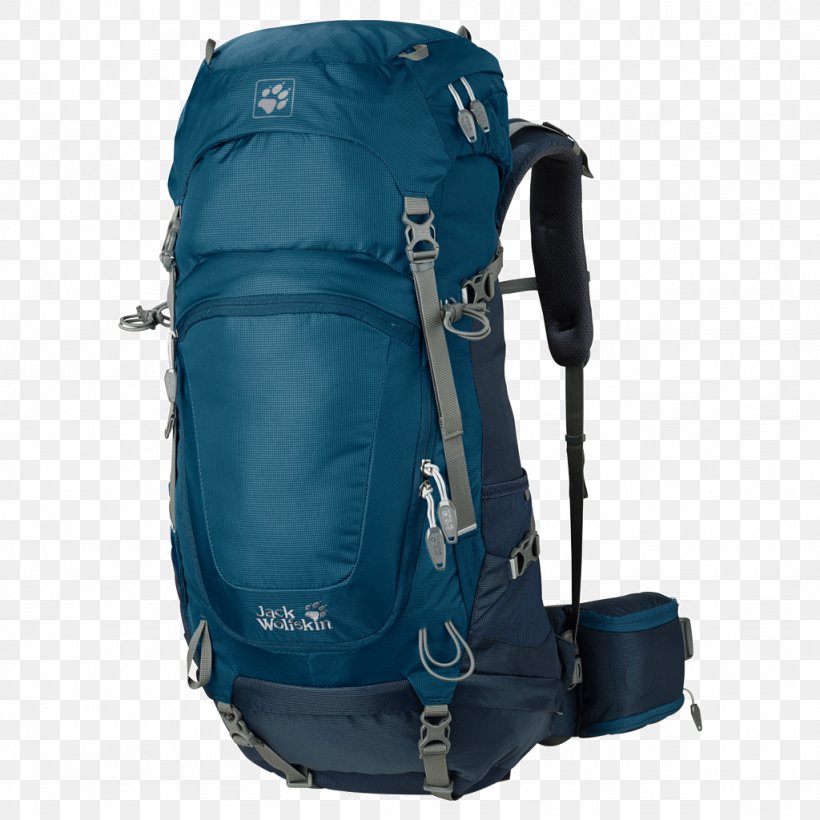Backpack Jack Wolfskin Bag Hiking Outdoor Recreation, PNG, 1024x1024px, Backpack, Azure, Bag, Bum Bags, Clothing Download Free