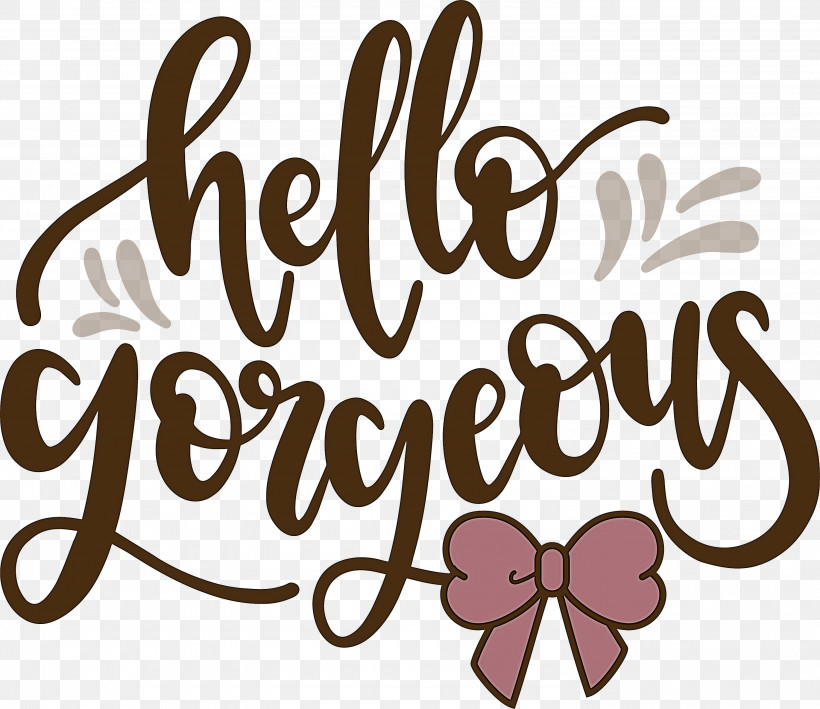 Fashion Hello Gorgeous, PNG, 3000x2594px, Fashion, Calligraphy, Flower, Geometry, Hello Gorgeous Download Free