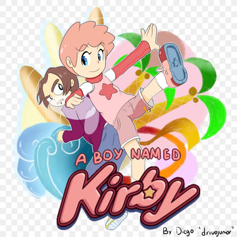 Kirby YouTube Clip Art, PNG, 1024x1024px, Watercolor, Cartoon, Flower, Frame, Heart Download Free