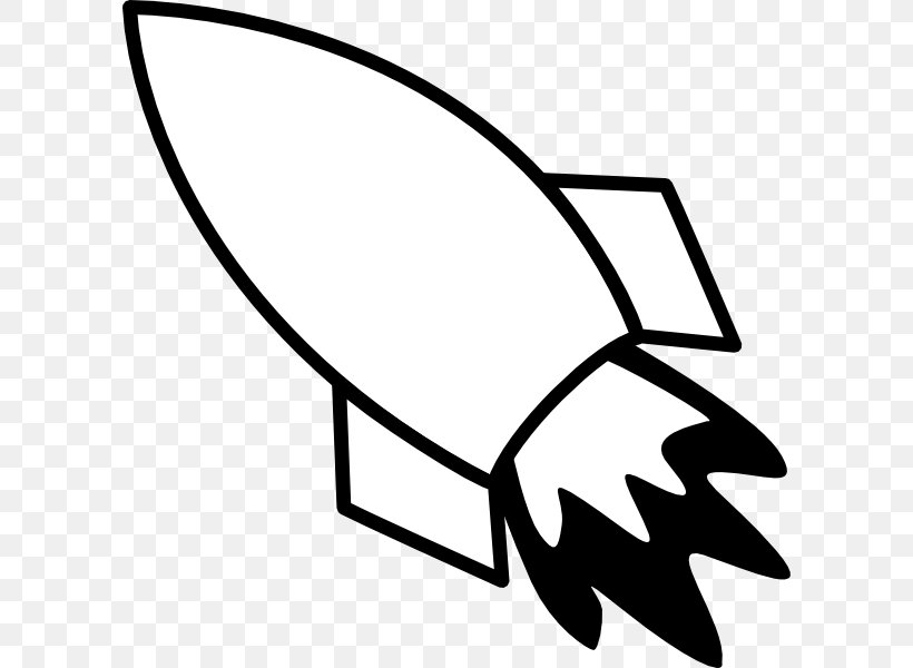 Rocket Spacecraft Drawing Clip Art, PNG, 600x600px, Rocket, Area, Artwork, Black, Black And White Download Free