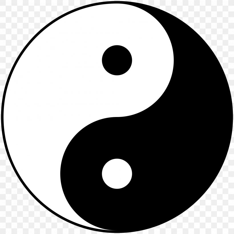 Yin And Yang Symbol Taijitu Unity Of Opposites, PNG, 2000x2000px, Yin And Yang, Area, Black And White, Chinese Philosophy, Concept Download Free