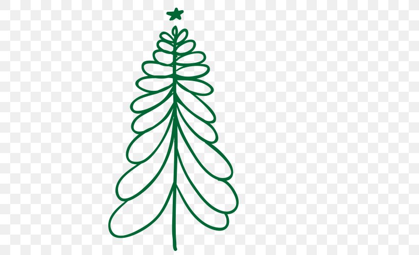 Christmas Tree Festival Christmas Ornament, PNG, 500x500px, Christmas, Area, Black And White, Branch, Christmas And Holiday Season Download Free