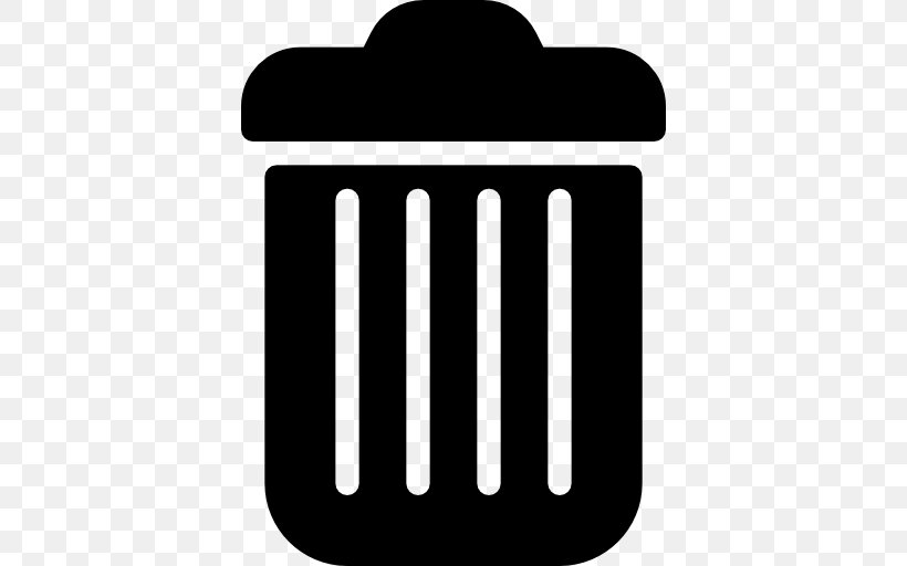 Rubbish Bins & Waste Paper Baskets, PNG, 512x512px, Rubbish Bins Waste Paper Baskets, Black And White, Brand, Container, Iconscout Download Free
