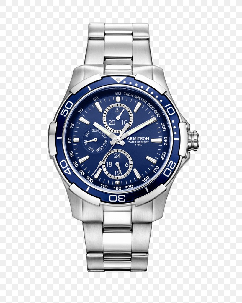 Watch Bulova 96B256 Steel Metal, PNG, 597x1024px, Watch, Brand, Bulova, Chronograph, Cobalt Blue Download Free