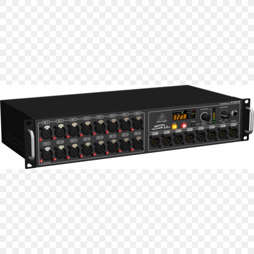 BEHRINGER S16 Audio Mixers Stage Box Audio Multicore Cable, PNG, 1000x1000px, Behringer, Analog Signal, Audio, Audio Crossover, Audio Equipment Download Free