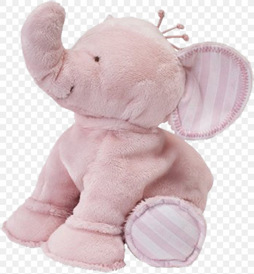 Stuffed Animals & Cuddly Toys Elephant Pink Plush, PNG, 1100x1185px, Watercolor, Cartoon, Flower, Frame, Heart Download Free