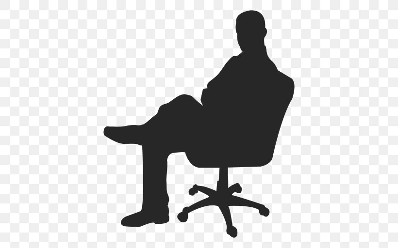 Chair Silhouette Clip Art, PNG, 512x512px, Chair, Bench, Black And White, Drawing, Furniture Download Free